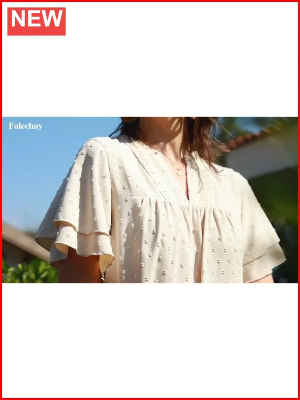 Womens V Neck Crochet Lace Blouse Short Sleeve Boho Top